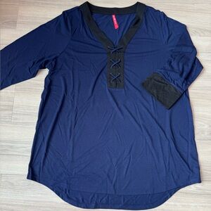 Ruby Ribbon Lace Up Tunic